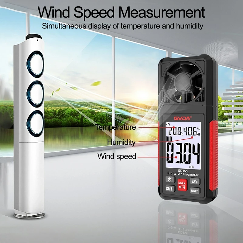 Wind Speed Volume Temperature Tester - 
