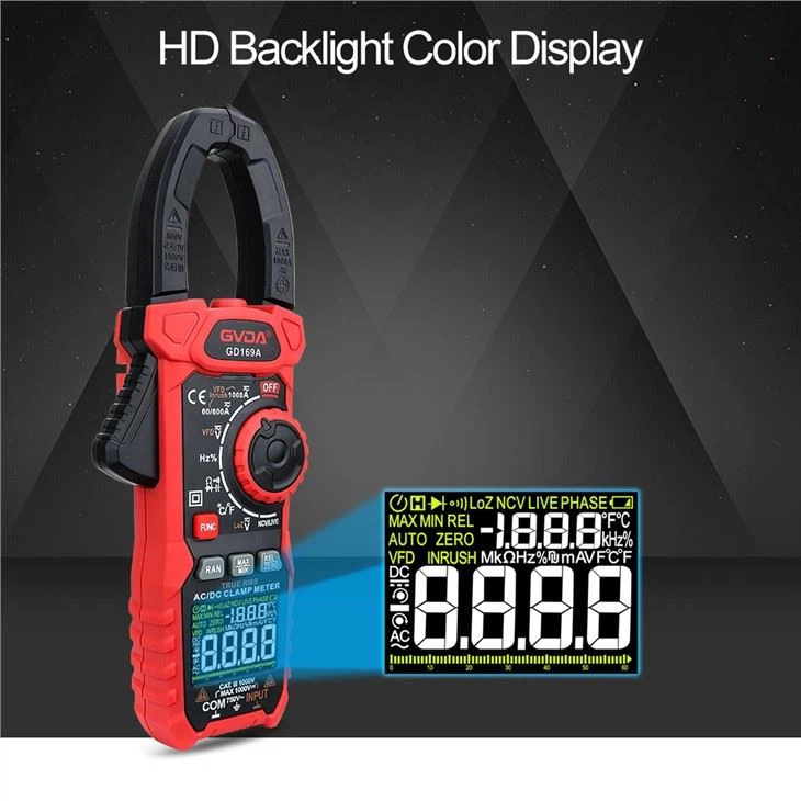 Digital AC DC Clamp Multimter