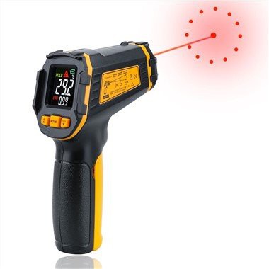 Termometru cu laser Color LCD Alarmă luminoasă