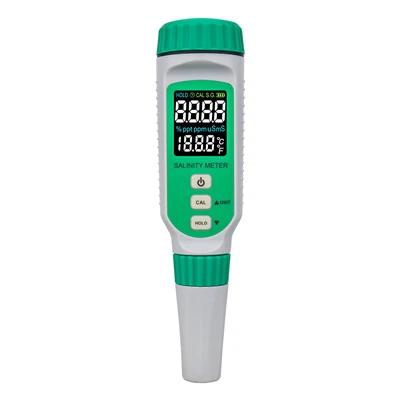 Contor digital de salinitate LCD color reîncărcabil